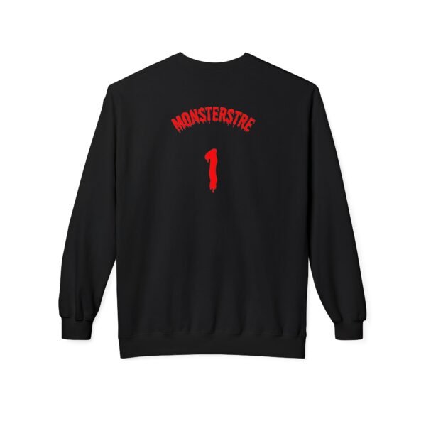 Unisex Fleece Crewneck Sweatshirt - 'Monsterstre' Design - Image 6