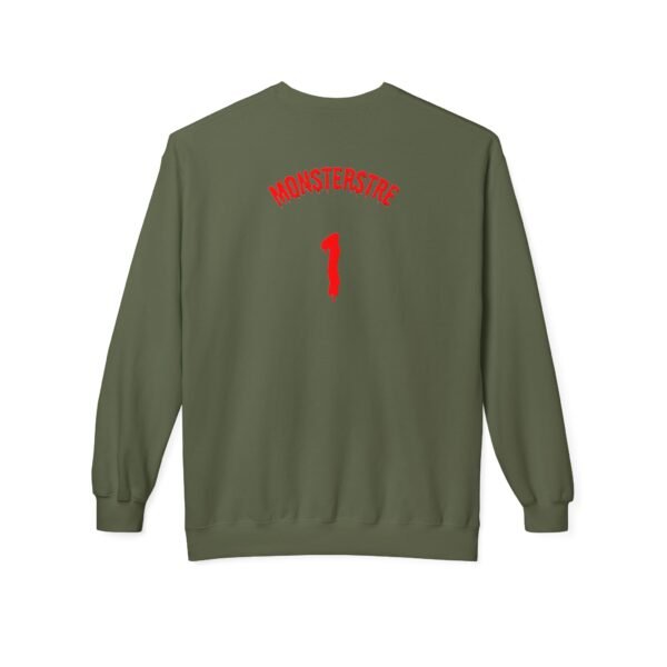 Unisex Fleece Crewneck Sweatshirt - 'Monsterstre' Design - Image 14