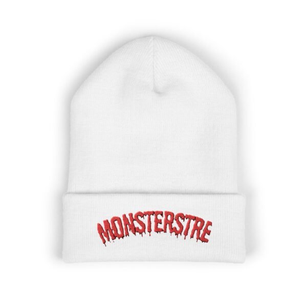 Monsterstre Embroidered Classic Cuffed Beanie - Cozy Winter Accessory