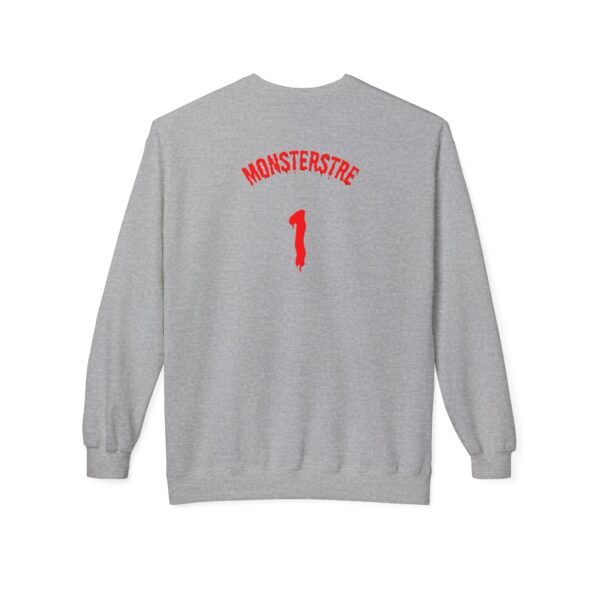 Unisex Fleece Crewneck Sweatshirt - 'Monsterstre' Design - Image 10