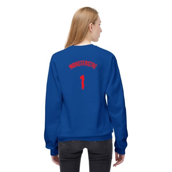 Unisex Fleece Crewneck Sweatshirt - 'Monsterstre' Design - Image 20