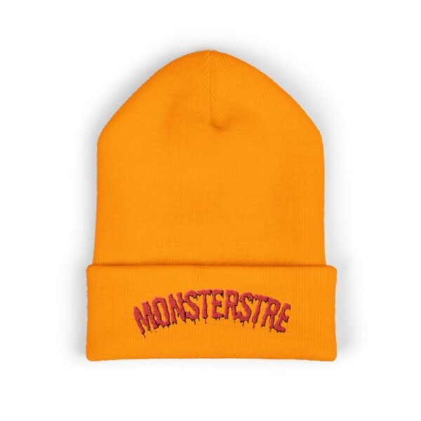 Monsterstre Embroidered Classic Cuffed Beanie - Cozy Winter Accessory - Image 3