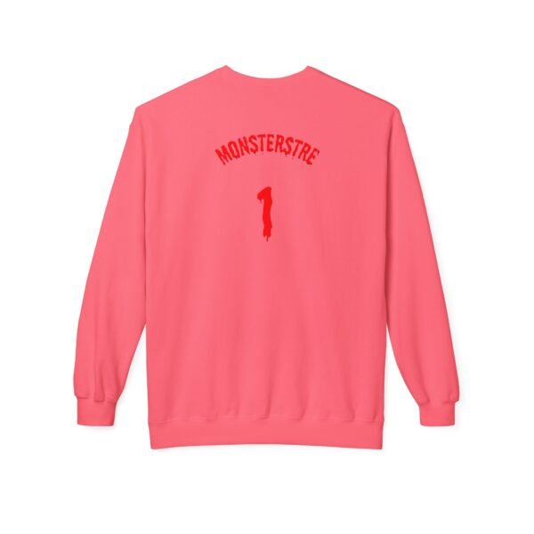 Unisex Fleece Crewneck Sweatshirt - 'Monsterstre' Design - Image 26