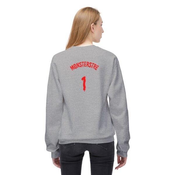 Unisex Fleece Crewneck Sweatshirt - 'Monsterstre' Design - Image 12