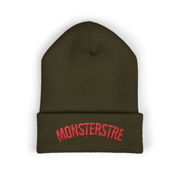 Monsterstre Embroidered Classic Cuffed Beanie - Cozy Winter Accessory - Image 5