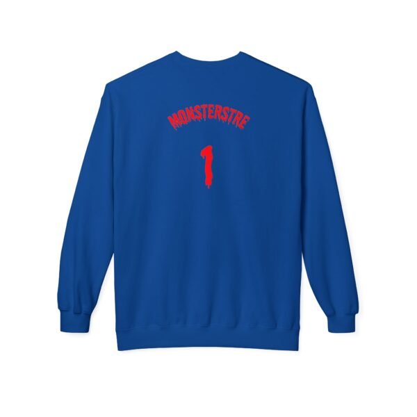 Unisex Fleece Crewneck Sweatshirt - 'Monsterstre' Design - Image 18