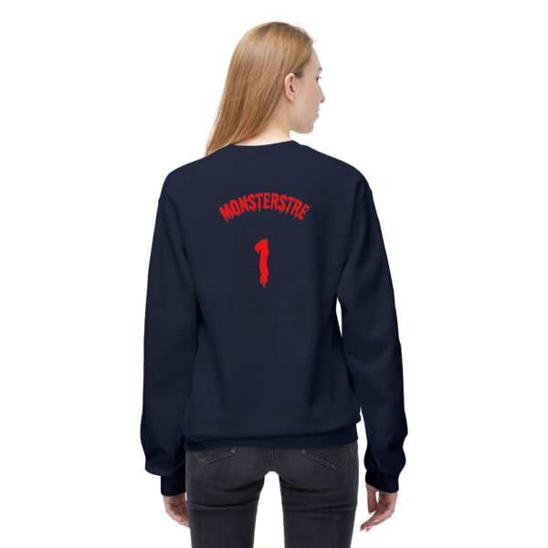 Unisex Fleece Crewneck Sweatshirt - 'Monsterstre' Design - Image 24