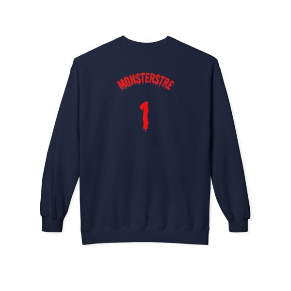 Unisex Fleece Crewneck Sweatshirt - 'Monsterstre' Design - Image 22