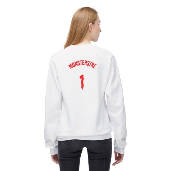 Unisex Fleece Crewneck Sweatshirt - 'Monsterstre' Design - Image 4